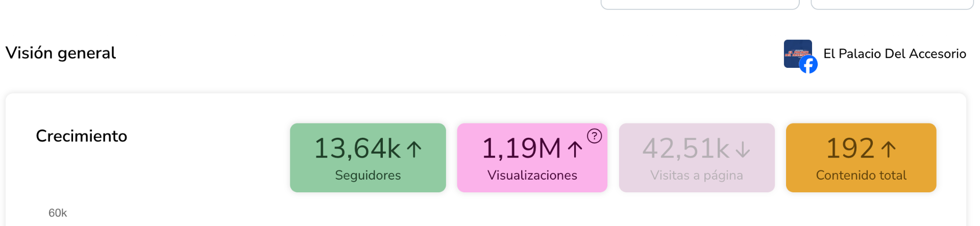 El Palacio del Accesorio — +13K seguidores y 1,19M de visualizaciones en 3 meses